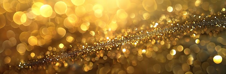 golden glitter lights - obrazy, fototapety, plakaty