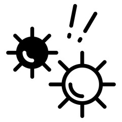 Obraz premium virus, bacteria icon