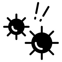 Obraz premium virus, bacteria icon