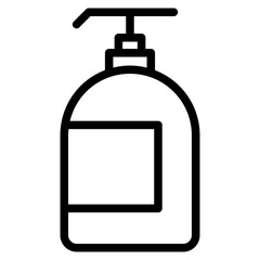 Body Soap vector icon. Hand wash gel symbol. Liquid shampoo container symbol. Baby lotion bottle