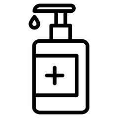 Body Soap vector icon. Hand wash gel symbol. Liquid shampoo container symbol. Baby lotion bottle