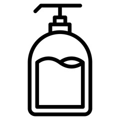 Body Soap vector icon. Hand wash gel symbol. Liquid shampoo container symbol. Baby lotion bottle