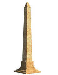 egyptian obelisk 3d rendering