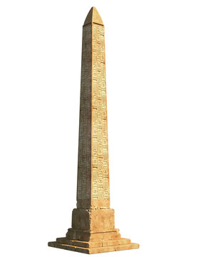 egyptian obelisk 3d rendering