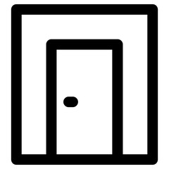 door icon, simple vector design