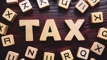 tax text written