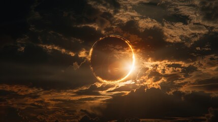 Solar eclipse on black background, solar eclipse wallpaper, solar eclipse background, 