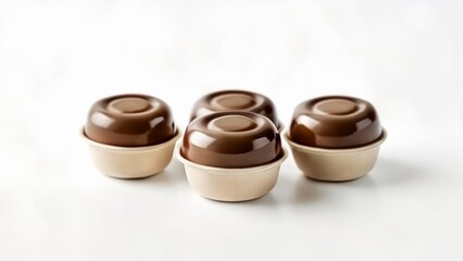  Four small bowls with lids perfect for portion control