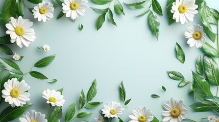 Spring background, floral background with flowers, empty text background, colorful flower,s and empty wallpaper