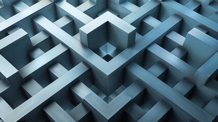 Geometric Patterns: A 3D vector illustration of a geometric pattern of overlapping squares