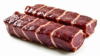 Fototapeta premium Deliciously marinated beef ready to grill
