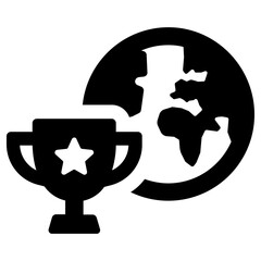 world cup icon, simple vector design