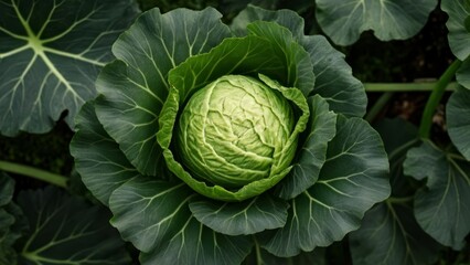 Fototapeta premium Freshly harvested cabbage ready for the market