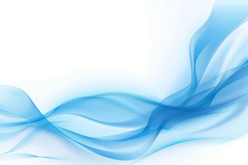 Abstract blue wave background vector presentation design illustration with copy space