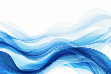 Fototapeta premium Abstract blue wave background vector presentation design illustration with copy space