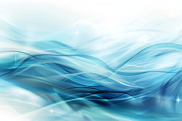 Fototapeta premium Abstract blue wave background vector presentation design illustration with copy space
