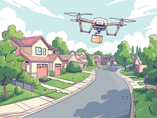 Animated Delivery Drone: Autonomous Package Delivery for Smart Cities and Busy Lifestyles