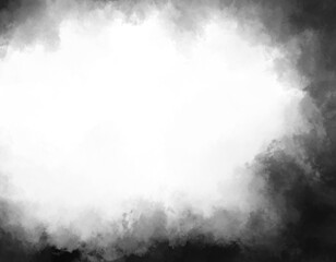 抽象的な黒色の霧煙のテクスチャ背景素材/背景透過　3