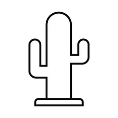 cactus icon vector. cactus icon vector from miscellaneous collection. Thin line cactus outline icon vector illustration. Outline, thin line cactus icon. Vector illustration. Eps file 273.