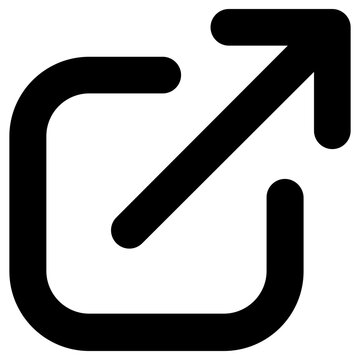 external icon, simple vector design