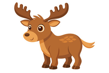 cute-moose-of-white--background  b.eps