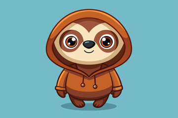 cute-sloth-character-with-a-brown-hoodi.eps