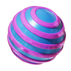Abstract 3d sphere stripe