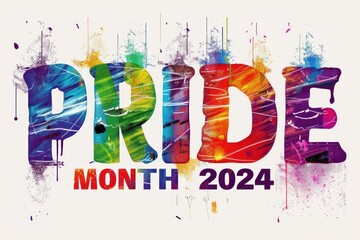 Pride Month is a colorful and vibrant celebration of the LGBTQ community. - obrazy, fototapety, plakaty