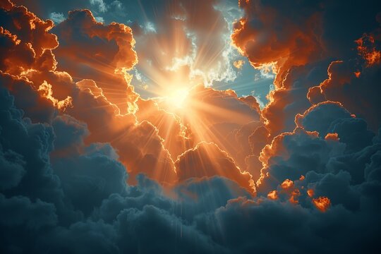 夕陽に染まる雲
