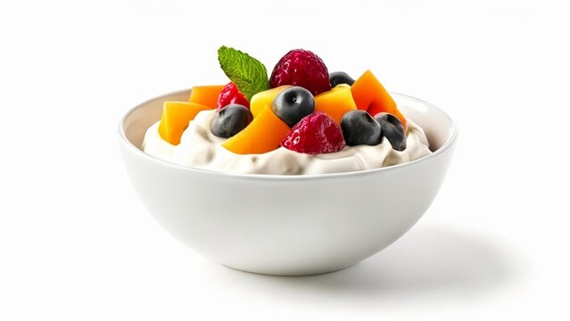 Delicious fruit salad in a bowl