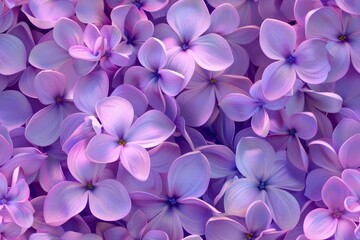 Beautiful purple background from lilac flowers close-up. Spring flowers of lilac. 8K tile collage