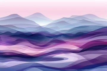 Wandaufkleber Vector art abstract of mixed violet colors tone. Background landscape and line colors © Anayat