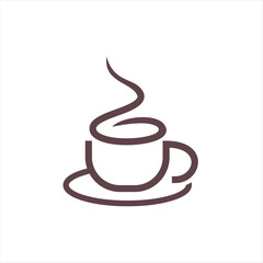 The logo idea is a cup of coffee. The meaning of the logo depicts a calm atmosphere while drinking coffee. This logo is very suitable for cafes, coffee shops, and various industries related to coffee 