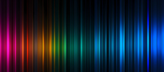 Black background with rainbow color vertical stripes