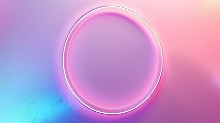 Abstract spectrum holographic background with circle a trendy colorful backdrop in pastel neon color