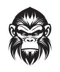 Fototapeta premium Monkey Silhouette PNG Files