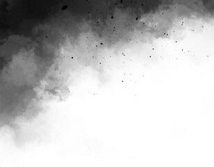 抽象的な黒色の霧煙のテクスチャ背景素材/飛沫・背景透過　7