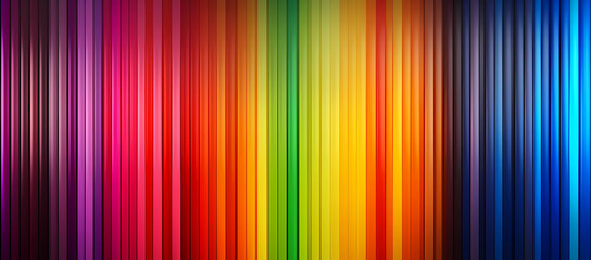Colorful rainbow background with vertical lines