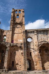 Ruin of the abbey of Alet les Bains in the south of France in Cathar country - 781795127