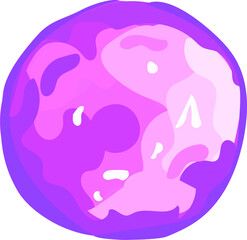 Purple diamond illustration on transparent background.
