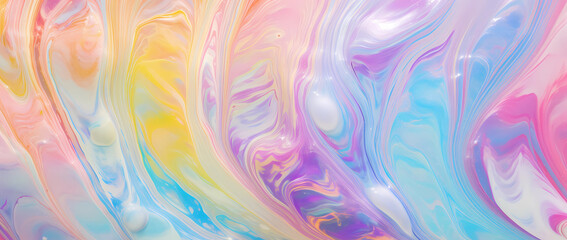 Psychedelic colorful soap film abstract background - obrazy, fototapety, plakaty