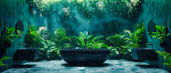 Indoor Plant Arrangement in Modern Home, Green Gardening Design, Fresh and Organic Interior Decor Concept