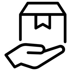 package icon, simple vector design