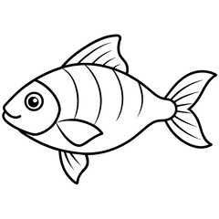 fish on a white background
