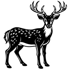 deer silhouette vector