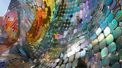 One of the most striking installations in the Green Pavilion is a largescale sculpture made entirely out of kinetic tiles. As visitors admire the intricate design and color changing .