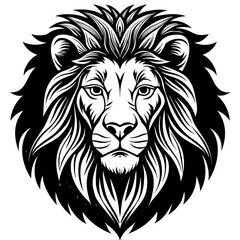 lion head vector