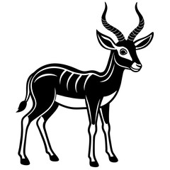 Naklejka na ściany i meble silhouette of a deer