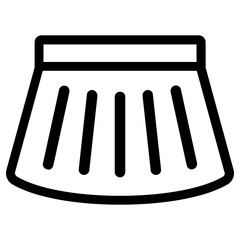 skirt  icon, simple vector design