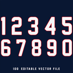 Number alphabet set, classic american, college style font. Uniform letter in black with a black outside contour line. Vintage sport font.For jersey, t-shirt, basketball, baseball, football. vector